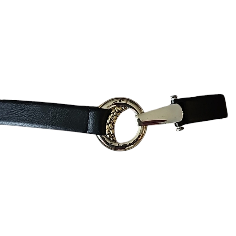CHICO'S Slide Adjustable Wide Black Belt M/L